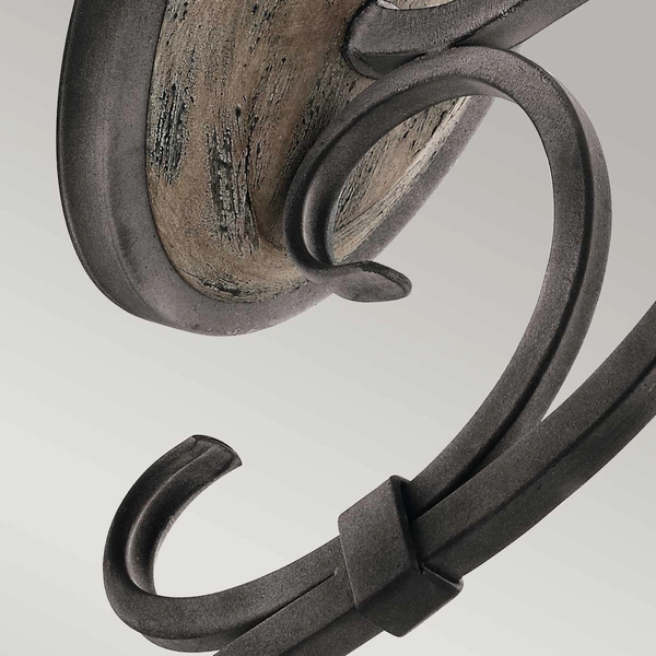 Kinkiet ścienny świecznikowy Taulbee KL-TAULBEE1 Kichler pałacowy brązowy