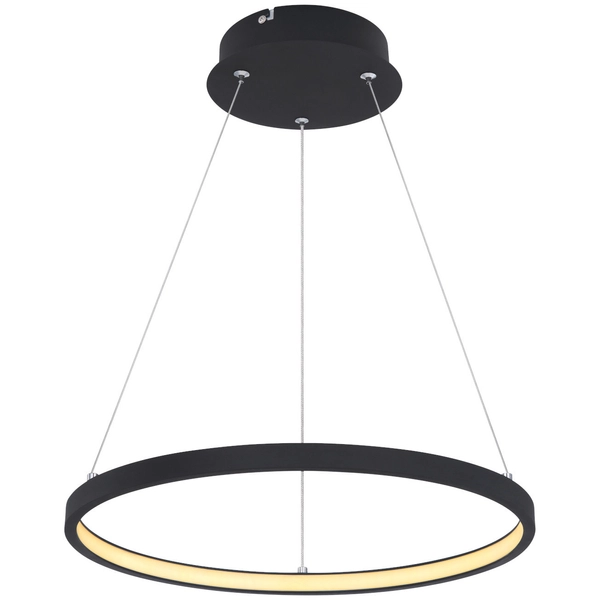 LAMPA wisząca RALPH 67192-19B Globo okrągła OPRAWA zwis LED 19W 3000K metalowy czarny