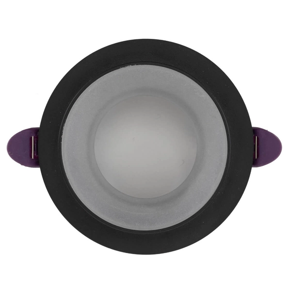 Wpustowa lampa Jet 6920 do przedpokoju oczko metalowa czarna