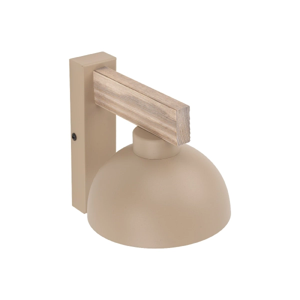 Skandynawska nocna lampa Oslo Sabia 11009 drewniana brązowy