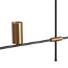 Nowoczesna lampa wisząca Cazzata ABR-LWL-CAZZ-Z tubki metalowe złote czarne