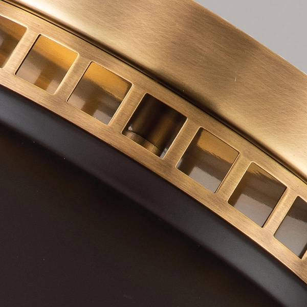 Sufitowa lampa retro Amelia HK-AMELIA-F-M-RB metalowa brązowy czarny