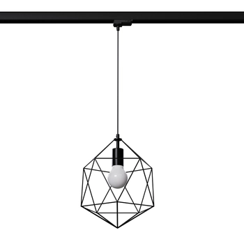 Zwieszana lampa do szyny trzyfazowej druciana GASPARE MYL.00361 czarny