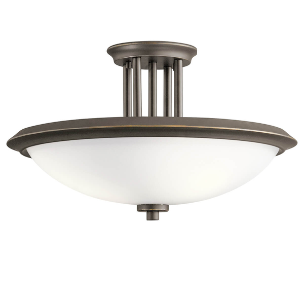 Lampa przysufitowa KL-DREYFUS-SFOZ do korytarza biała brąz