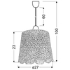 LAMPA wisząca NONNA 31-38494 Candellux abażurowa OPRAWA zwis żółta