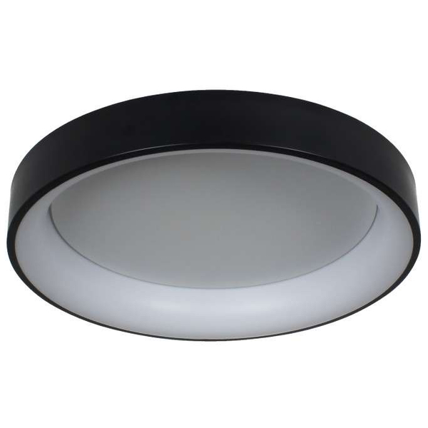 Okrągła LAMPA sufitowa GEORGIA LP-049/1C BK Light Prestige metalowa OPRAWA natynkowa LED 36W 3000K czarna