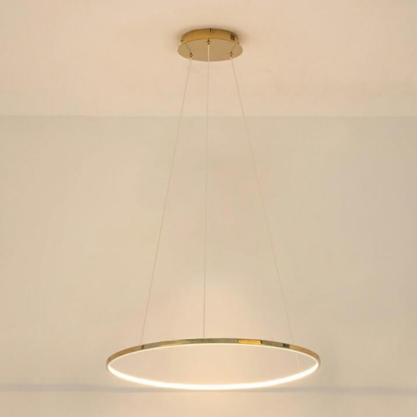 Okrągła wisząca lampa Ring Slim MSE1501100156 Moosee LED 20W 3000K pierścień złoty