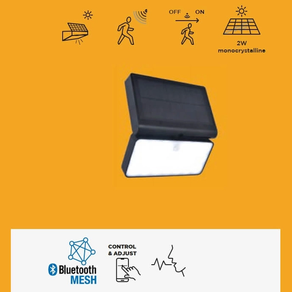 Kinkiet z czujnikiem ruchu Tuda 6935501330 LED 8,5W 2700-6500K IP44 czarna