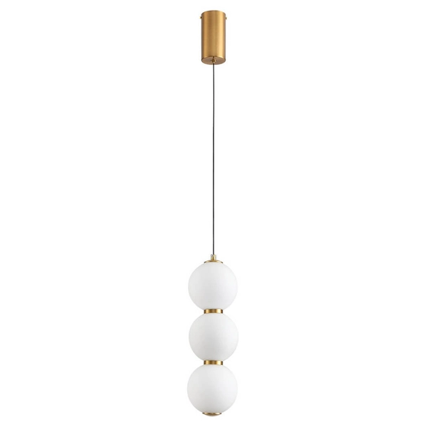 Kulista lampa wisząca PERLA ST-CP231222-3L gold LED 12W 3000K złota biała