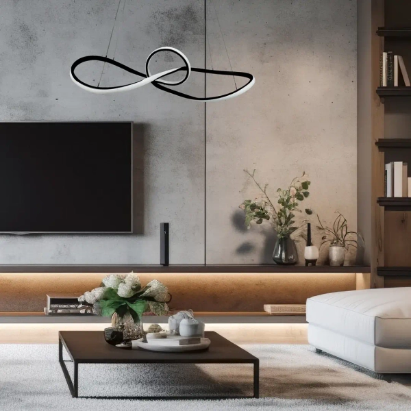 Lampa wisząca MARCO BLACK ML8116 LED 42W 4000K do salonu czarna