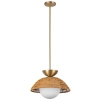 Lampa wisząca kula Perth ALM-PERTH-P-GD do salonu rattan złoty