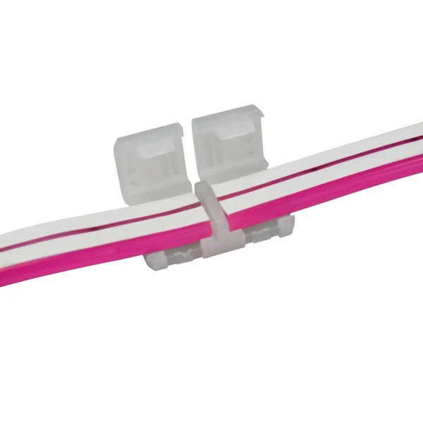 Złączka stała do taśm LED Neon 319708 2pin 12mm biała