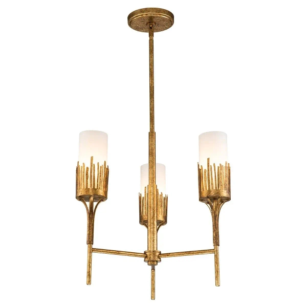 Potrójna lampa wisząca Sawgrass QN-SAWGRASS-3-DG-O tubki białe złote