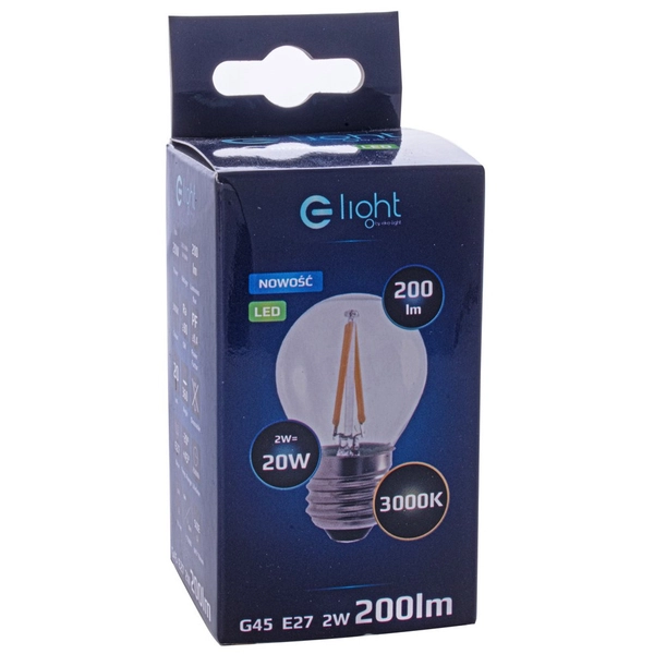 Żarówka EKZF275 E27 2700K 250lm szklana przezroczysta