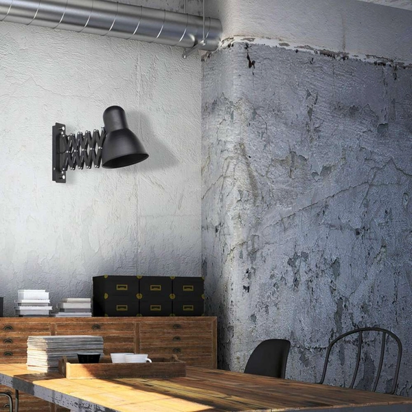 Nożycowa LAMPA ścienna HARMONY 9890 Nowodvorski industrialny kinkiet na wysięgniku czarny