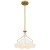 Lampa wisząca nad stół Mejia QZ-MEJIA-1P-S-AB  mosiądz biały