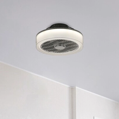 LAMPA sufitowa DALFON 6857 Rabalux metalowa OPRAWA plafoniera okrągła LED 30W 3000K - 6000K wiatrak wentylator szary