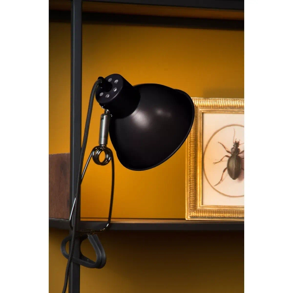 Lampka z klipsem do czytania MOYS 45987/01/30 Lucide czarny