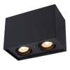 Kwadratowy downlight TUBE 22953/02/30 Lucide spot do sypialni czarny