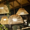 Lampa wisząca boho Calobra LUMCAHXNW IP54 koszykowa brązowa