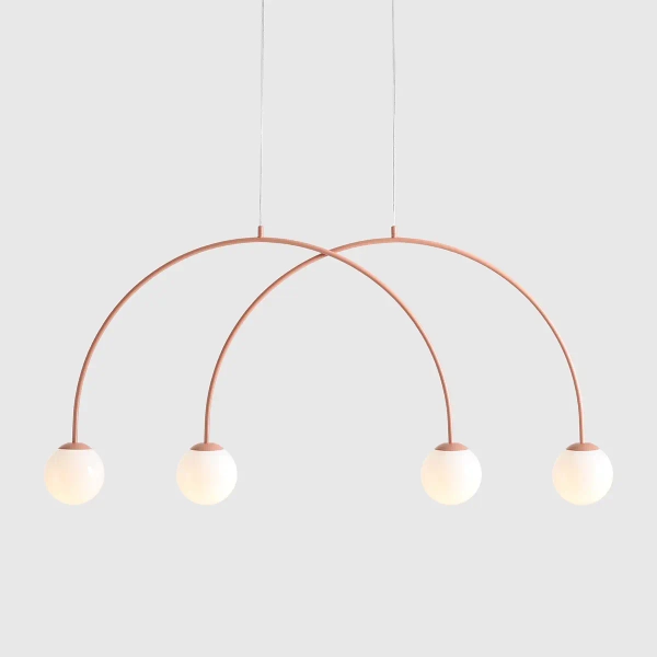 Molekułowa lampa wisząca nad stół UNA 1116L11_S Aldex koralowy