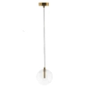 Szklana lampa wisząca GLOBO GLOBO-HD80306-G4 kula złota