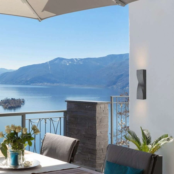 Ścienna LAMPA elewacyjna FOLLINA 8154 Rabalux ogrodowa OPRAWA metalowa LED 11W 4000K kinkiet outdoor IP65 czarny