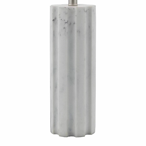 Stołowa lampka z abażurem EREBUS ERE422 szary biały