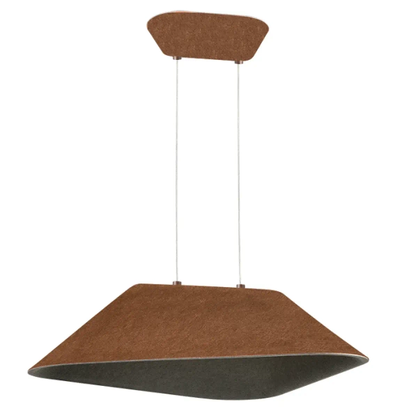 Akustyczna lampa wisząca 23172 LED 8W 3000K regulowana szary brązowy