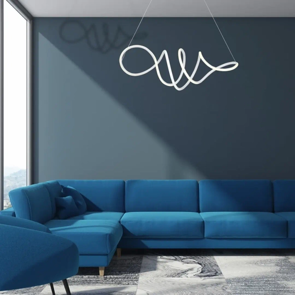 Designerska lampa wisząca LOCA 56W ML5491 LED 56W 4000K biała