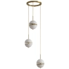 Wisząca lampa nad stół Sfera SMP0094-3 Step LED 36W kule złota