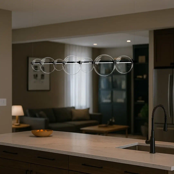 Molekułowa lampa wisząca Atola ML2244 LED 19W 4000K bubbles czarna