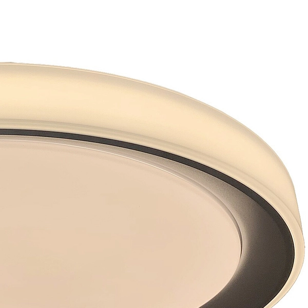 Okrągła lampa sufitowa Everest LED 40W 2700-6500K z pilotem srebrna