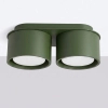Plafon do salonu MODO oliwkowy SL.2463 2xGx53 metalowy downlight