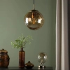 Okrągła wisząca lampa Ripple SP70-RIP8820 kula szampańska brąz