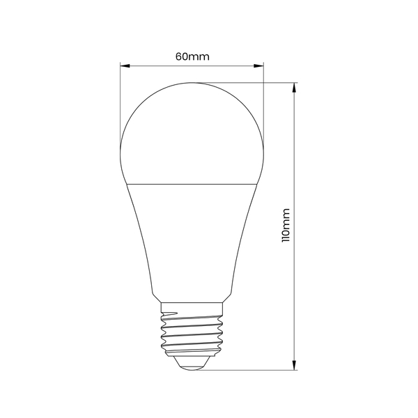 Żarówka klasyczna EKZA7796 LED 11W E27 3000K biała ciepła