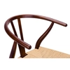 Jadalniane krzesło klasyczne Wishbone DC-541.DARK.BROWN ciemnobrązowe
