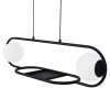 Lampa wisząca Finsestra K-4961 doniczka balls biała czarna