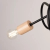Skandynawska lampa sufitowa EMBER SL.1477 drewniana czarna