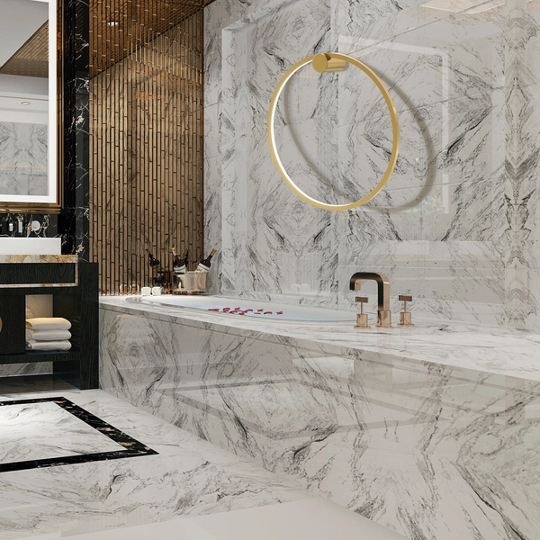 Okrągły kinkiet ścienny Saturno ML8851 Milagro LED 25W 4000K ring IP44 złoty