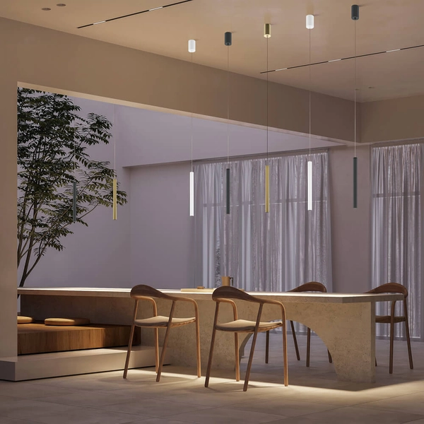 Lampa wisząca tubka Pro MOD159PL-L6G4K2 Maytoni LED 6W 4000K nad stół złoty