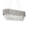 Salonowa lampa wisząca CGPIPORGANCRYSTLONG nad łóżko chrom