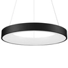 LAMPA wisząca GIULIA 5304-850RP-BK-3 Italux OPRAWA okrągła LED 50W 3000K pierścień ring czarna