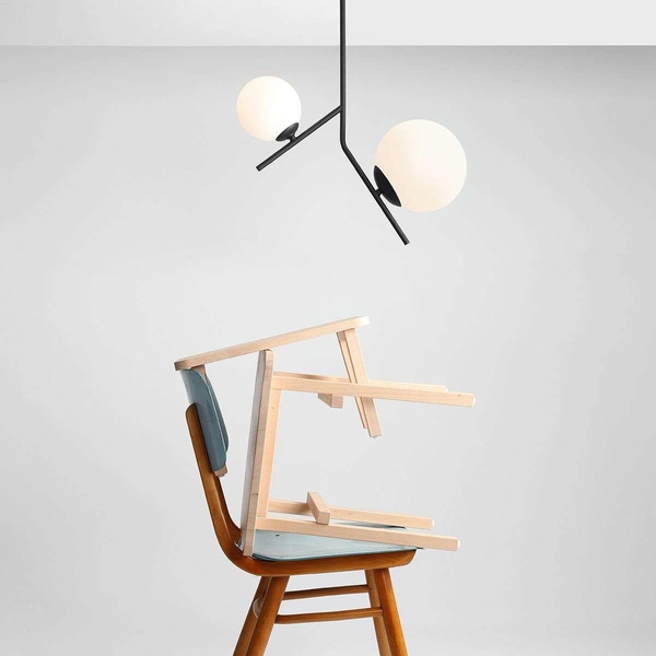 Sufitowa LAMPA salonowa GALLIA 1095PL_H1 Aldex szklane kule czarne białe