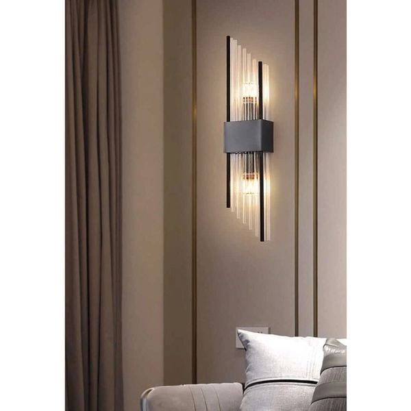 Kryształowy kinkiet ścienny Slash CGSLASH-5 COPEL góra-dół czarna