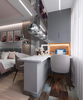 Wisząca LAMPA glamour FERMI P140-PL-170-1-N Maytoni szklana OPRAWA okrągły ZWIS kula kryształki chrom przezroczyste