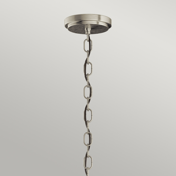 Lampa wisząca na łańcuchu QN-ROUX3-BN stylowa retro nikiel