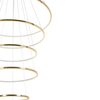 Pierścieniowa lampa wisząca Ring Slim MSE1501100163 Moosee LED 105W 3000K z pilotem złota