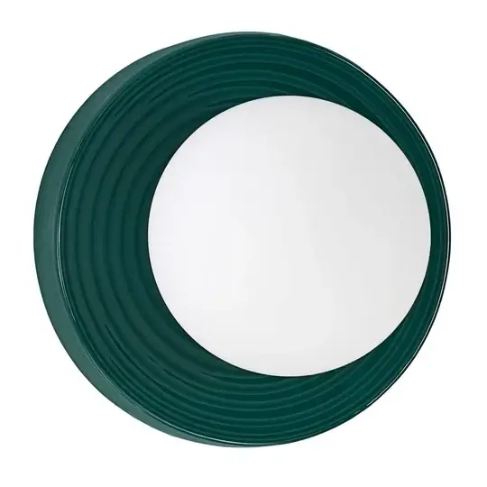Naścienna lampa porcelanowa MALVANO LE45264 okrągła zielona
