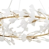 Ceramiczna lampa zwisowa Botanika XY080P-100 liście złota biała